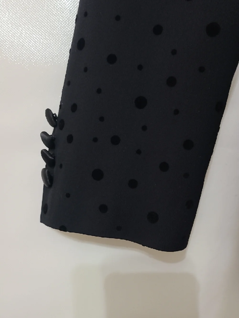 Bar III Men's Slim Fit Black Polka Dot Velvet-Trim‎ 2-Button Blazer Jacket - 38R